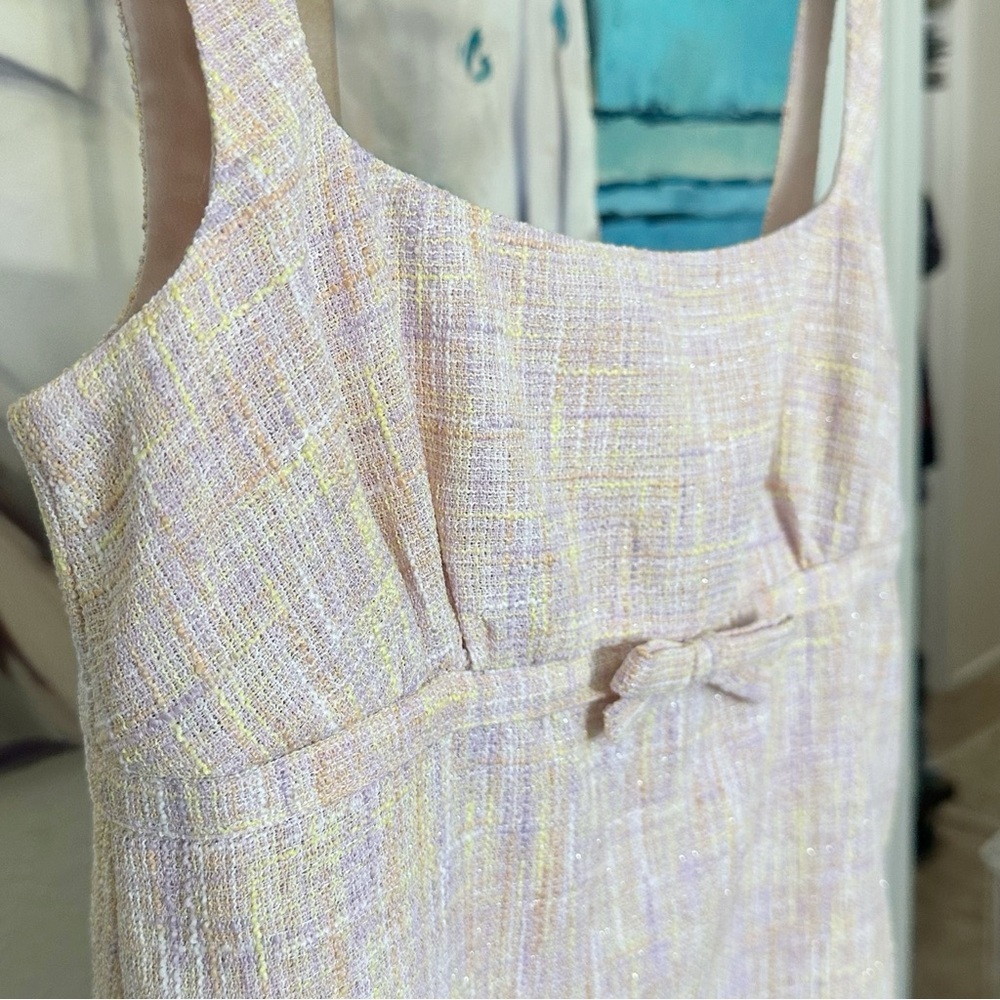 Rumored Babydoll Summer Heights Mini Dress Pink Sherbert - Picture 6 of 12